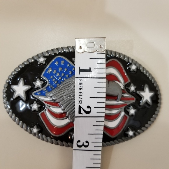 American Flag/Eagle Belt Buckle - Picture 4 of 7